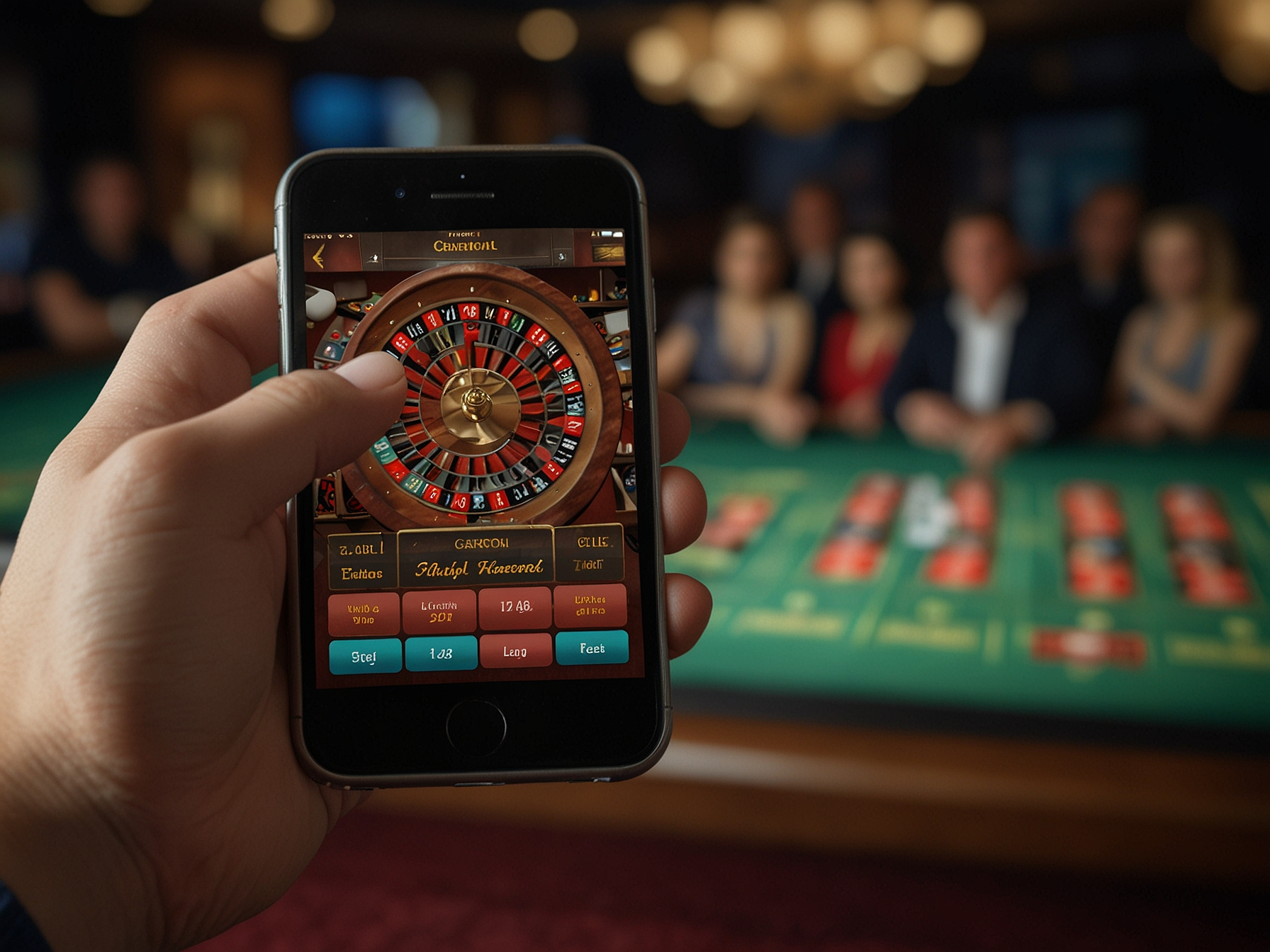 Mobile website view on smartphone